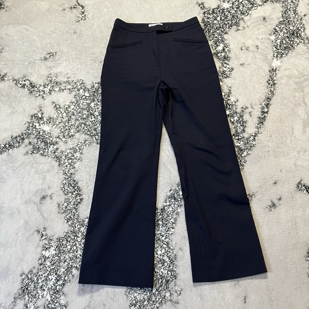 Rouje Paris Pants Womens Size 36/4 Navy‎ Blue Trouser High Rise Office